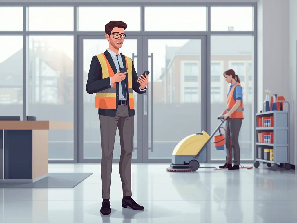 Obrazek poglądowy: Kierownik firmy sprzątającej