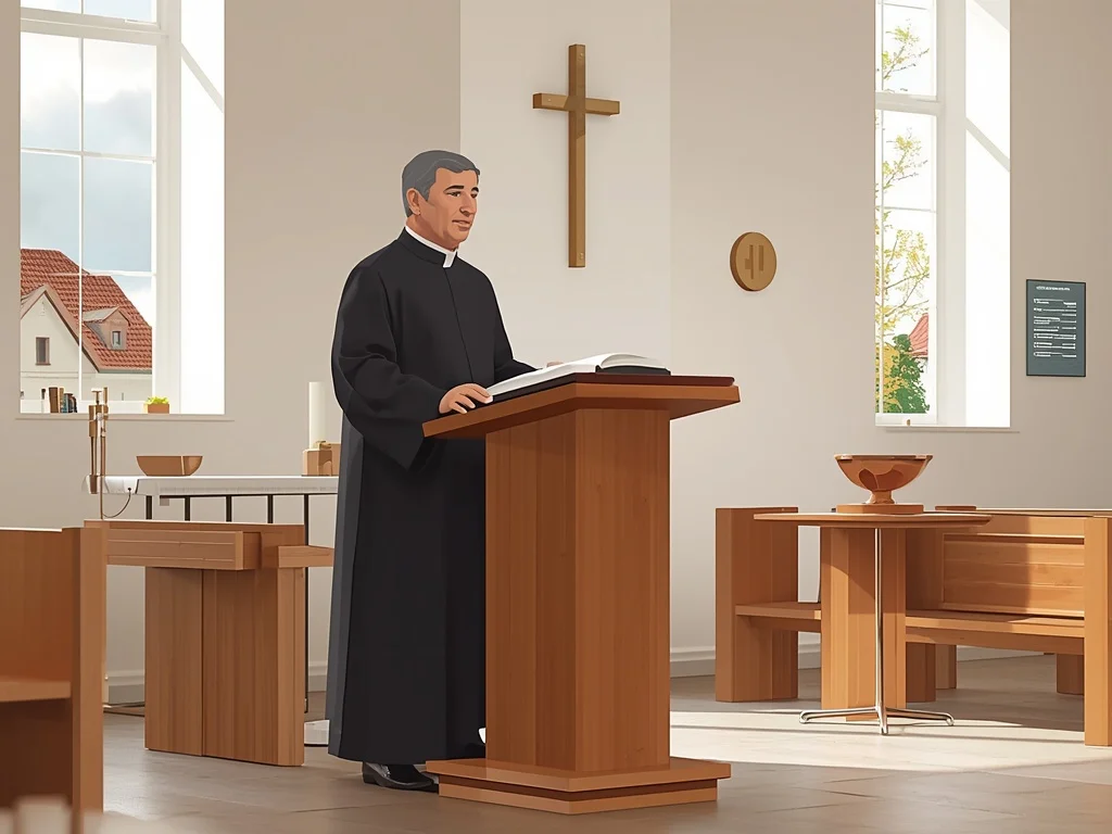 Obrazek poglądowy: Duchowny wyznania ewangelickiego