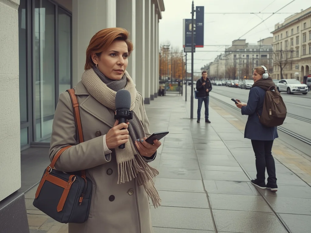 Obrazek poglądowy: Reporter radiowy / telewizyjny / prasowy