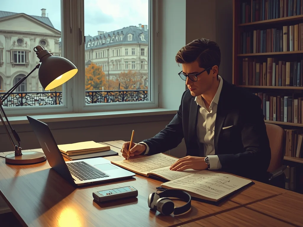 Obrazek poglądowy: Muzykolog