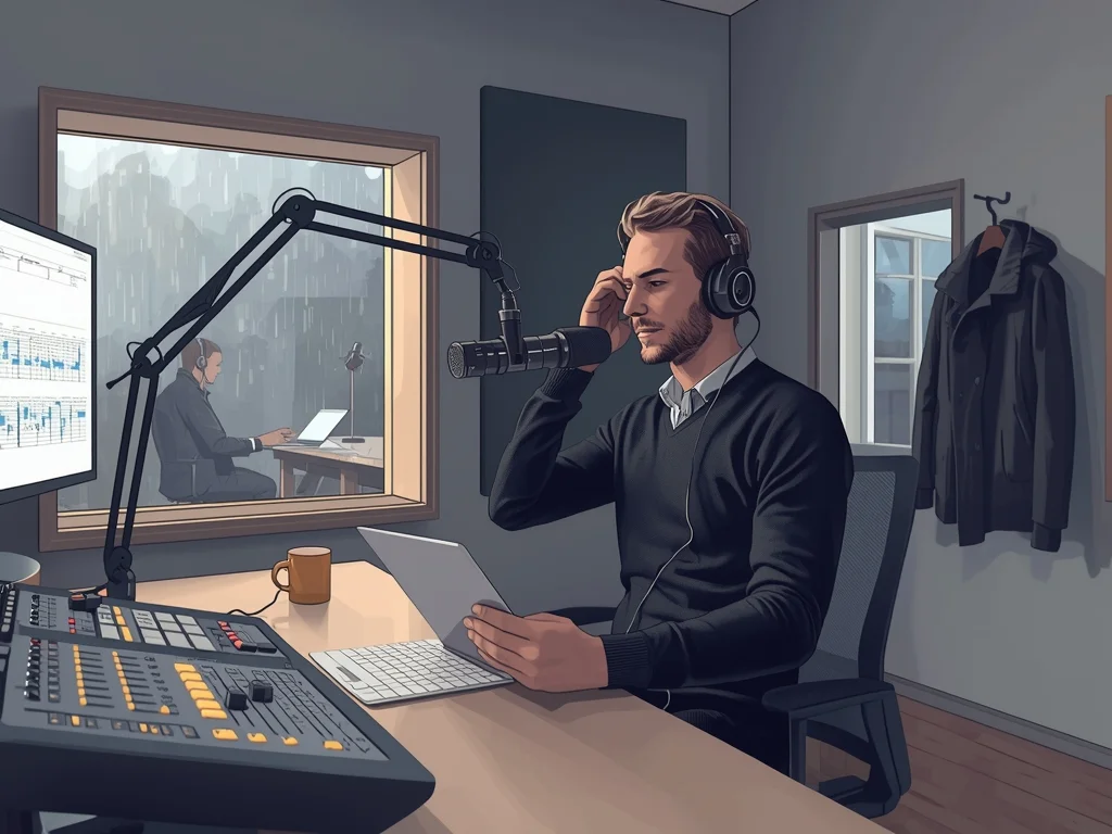 Obrazek poglądowy: Spiker radiowy