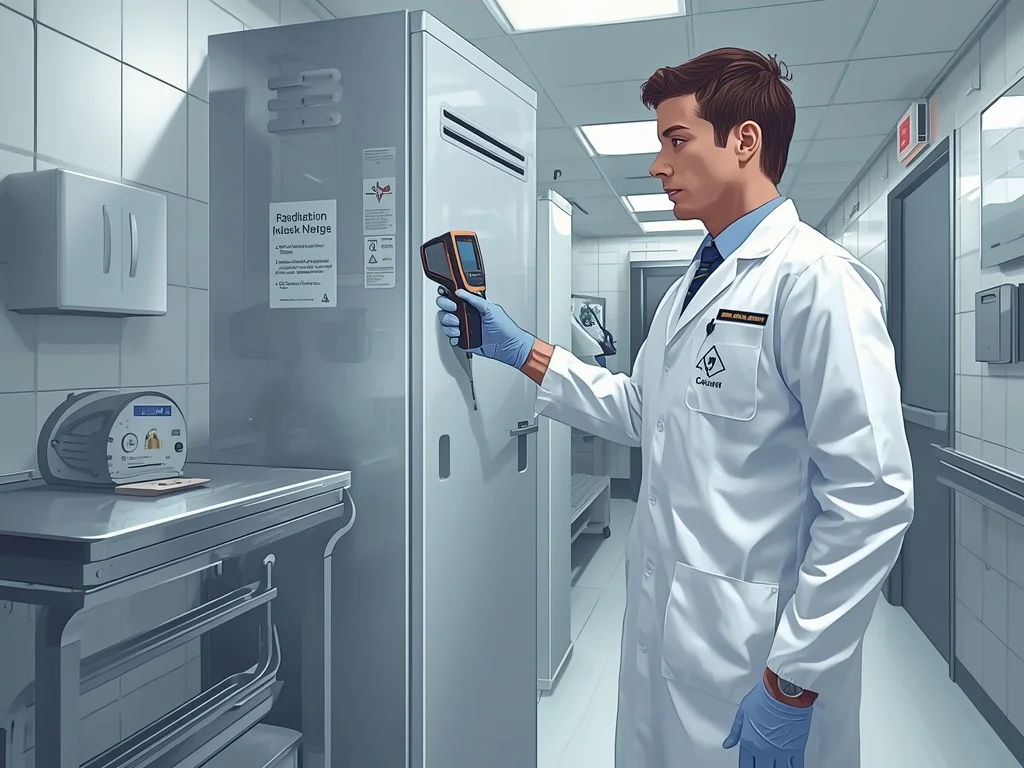 Obrazek poglądowy: Technik postępowania ze źródłami promieniotwórczymi