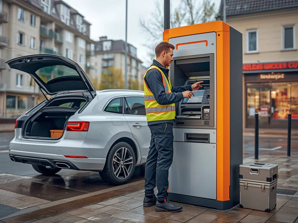 Pracownik obsługi bankomatów