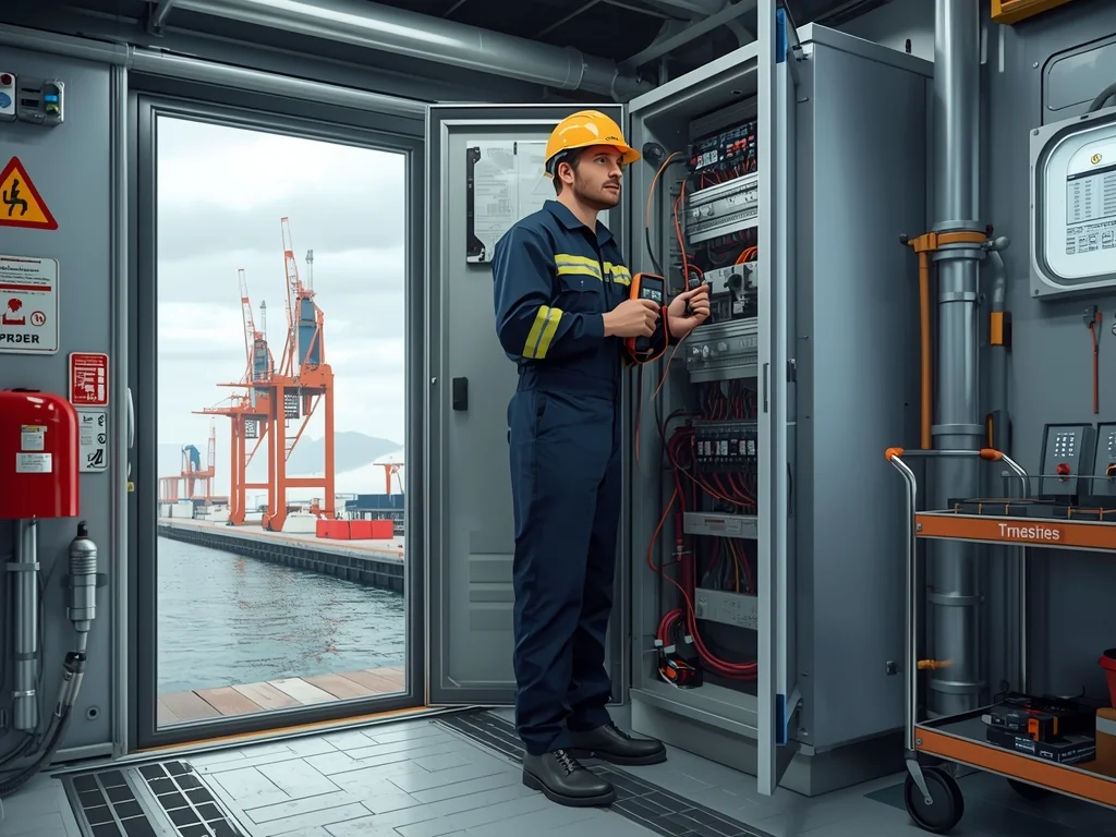 Obrazek poglądowy: Technik elektroautomatyki okrętowej