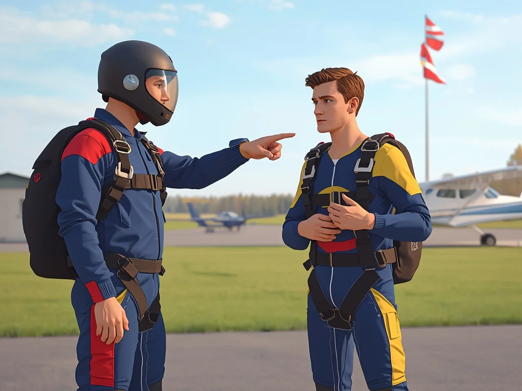 Obrazek poglądowy: Skoczek spadochronowy