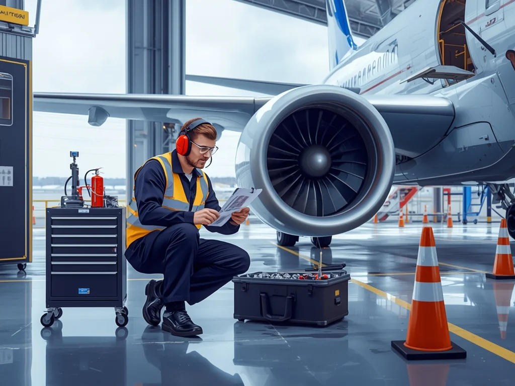 Obrazek poglądowy: Technik mechanik lotniczy