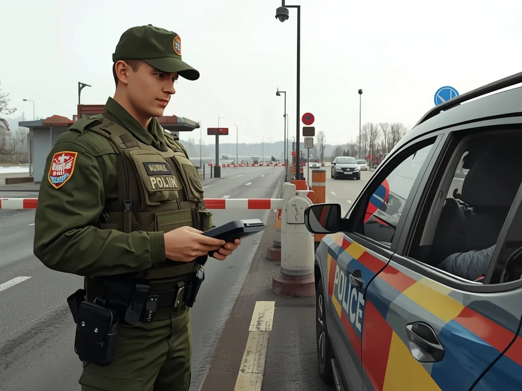 Obrazek poglądowy: Funkcjonariusz straży granicznej