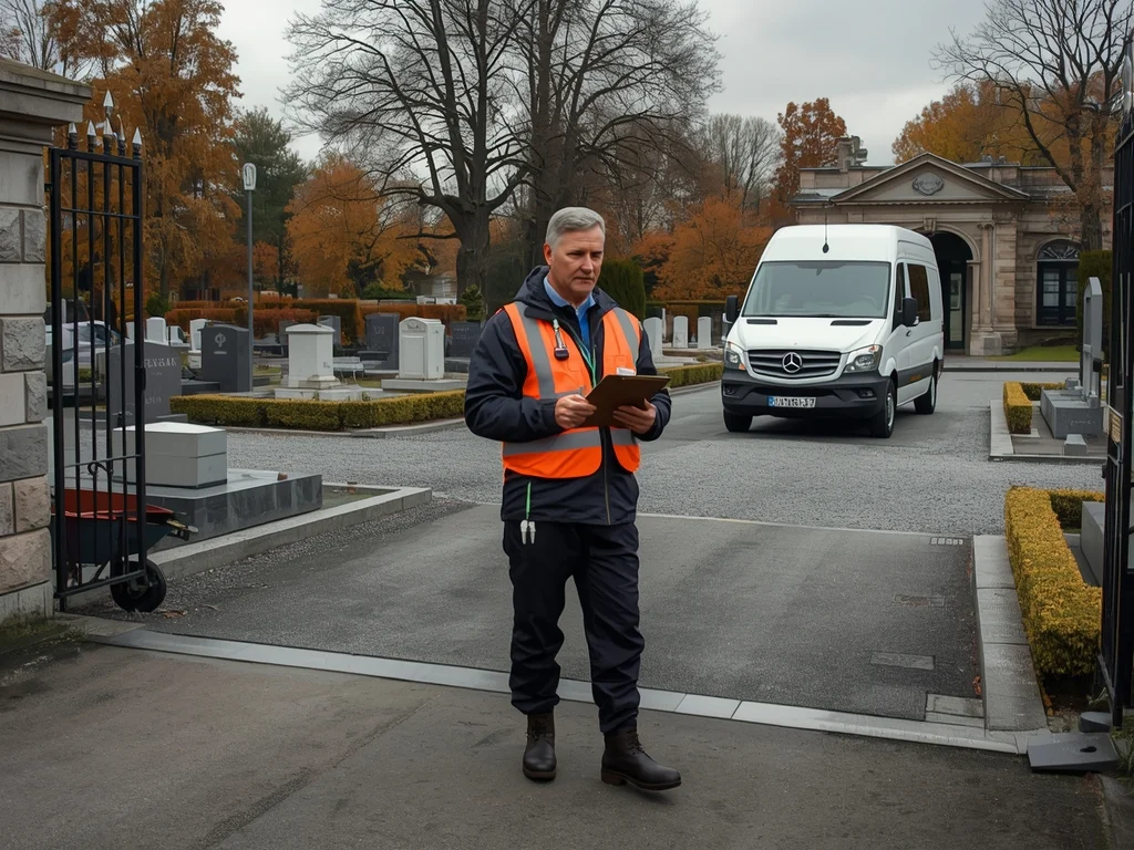 Obrazek poglądowy: Pracownik cmentarza