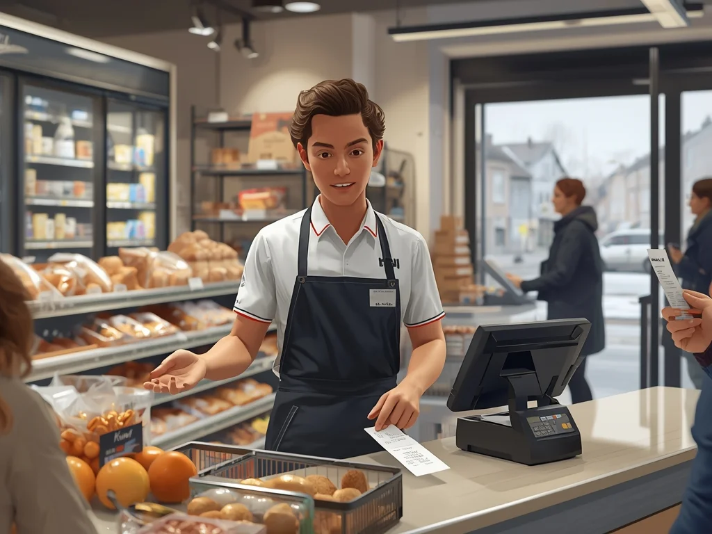 Obrazek poglądowy: Sprzedawca w branży spożywczej