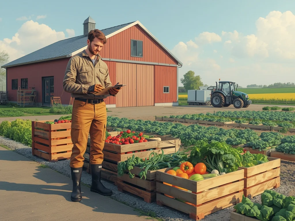 Obrazek poglądowy: Producent żywności ekologicznej