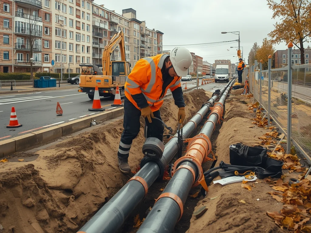 Obrazek poglądowy: Monter sieci cieplnych
