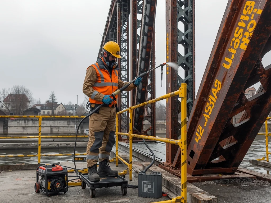 Obrazek poglądowy: Oczyszczacz konstrukcji stalowych