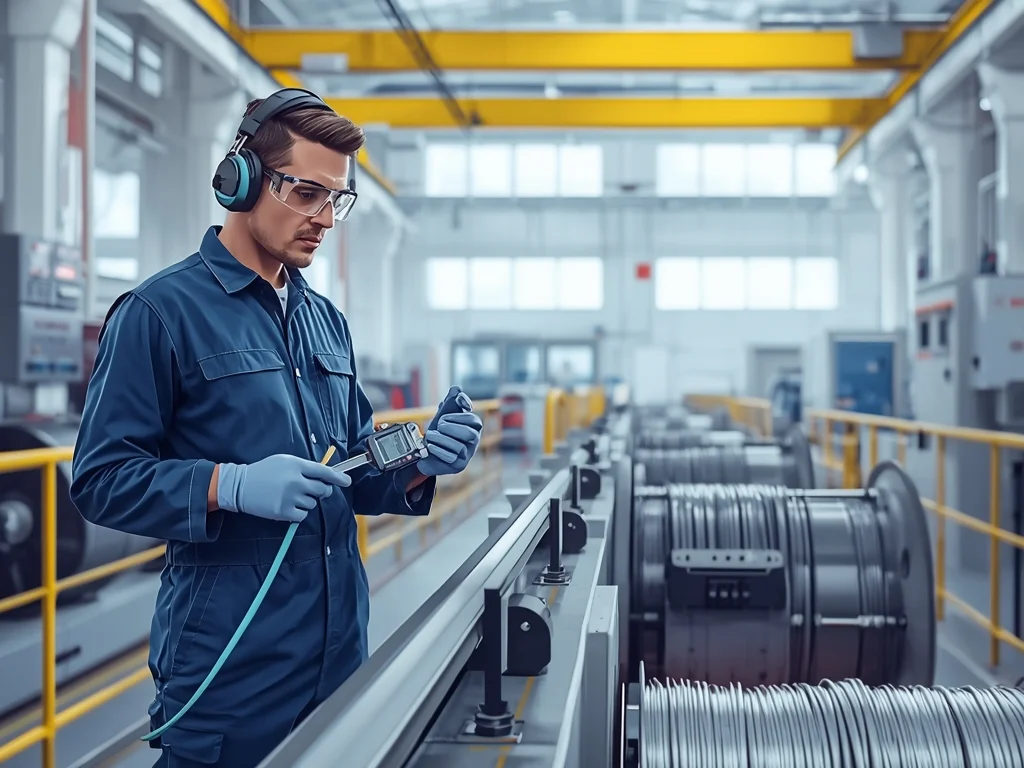 Obrazek poglądowy: Operator maszyn do produkcji wyrobów z drutu, lin, siatek i kabli