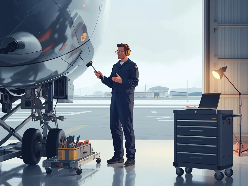 Obrazek poglądowy: Mechanik wyposażenia lotniczego statków powietrznych