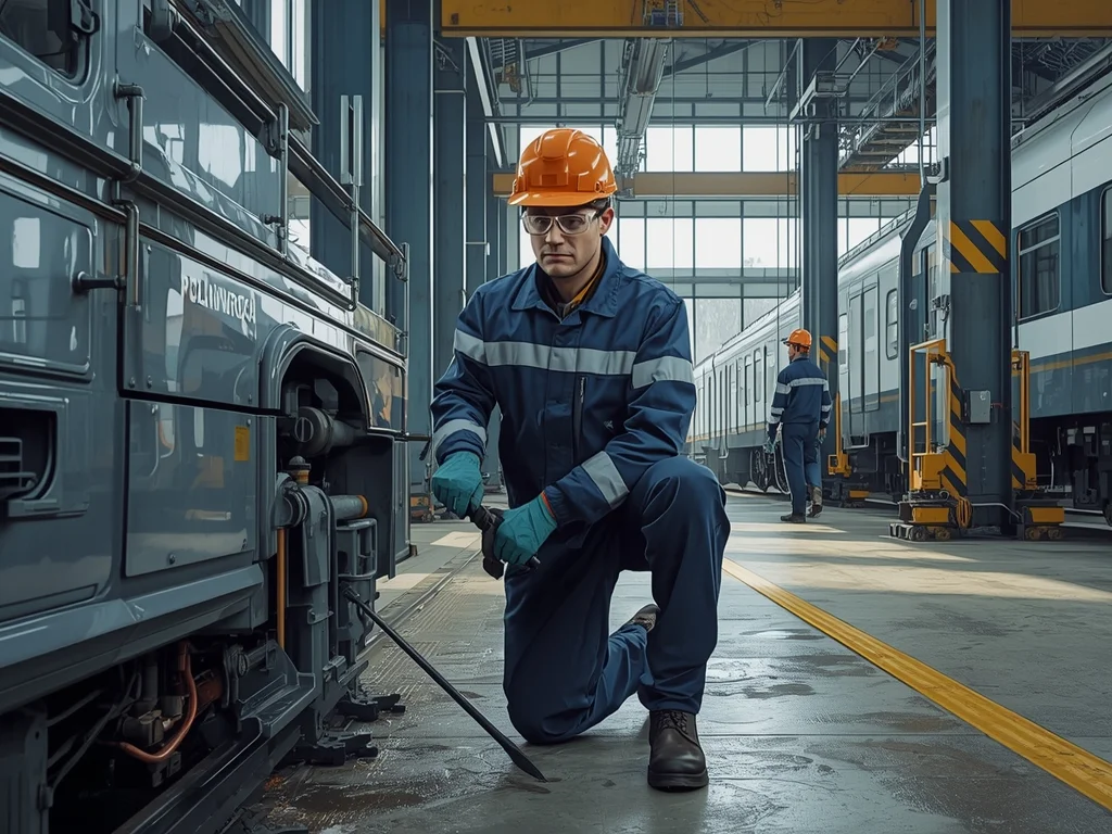 Obrazek poglądowy: Mechanik taboru kolejowego