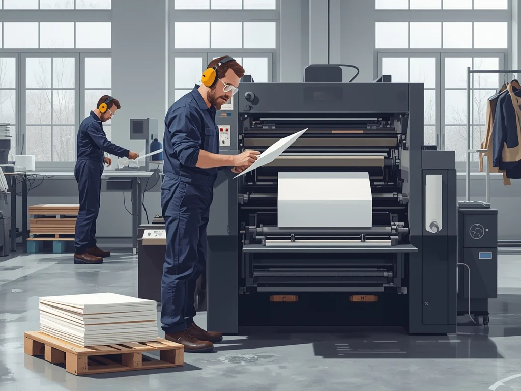 Obrazek poglądowy: Maszynista maszyn typograficznych