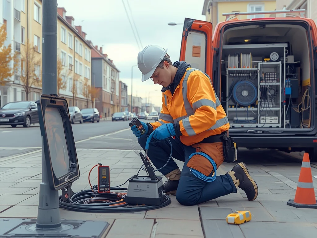 Obrazek poglądowy: Monter sieci i urządzeń telekomunikacyjnych