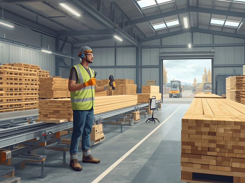 Sortowacz materiałów drzewnych