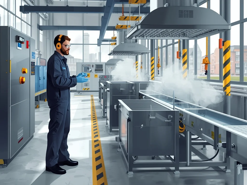 Obrazek poglądowy: Operator urządzeń do elektroforetycznego nakładania powłok