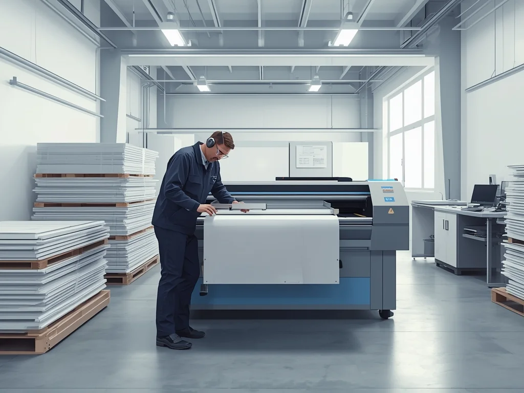 Obrazek poglądowy: Operator urządzeń do cięcia folii i płyt