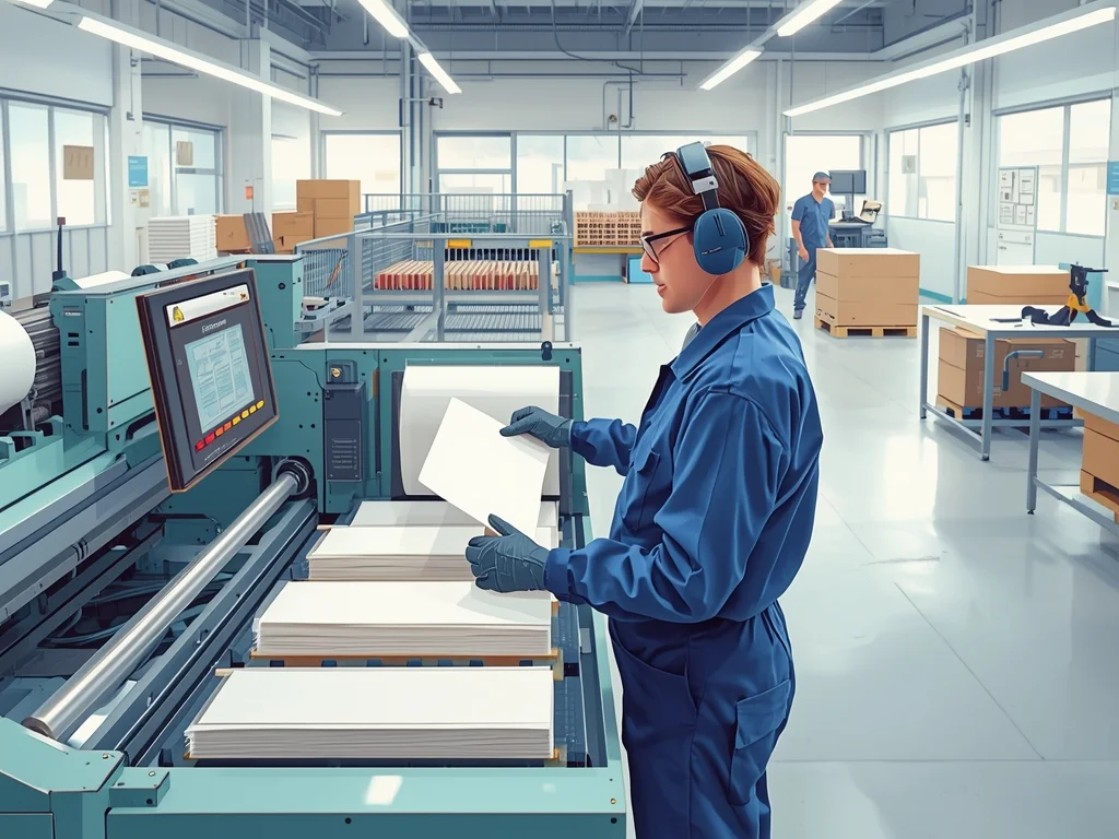 Obrazek poglądowy: Operator maszyn do produkcji papierowych artykułów piśmiennych