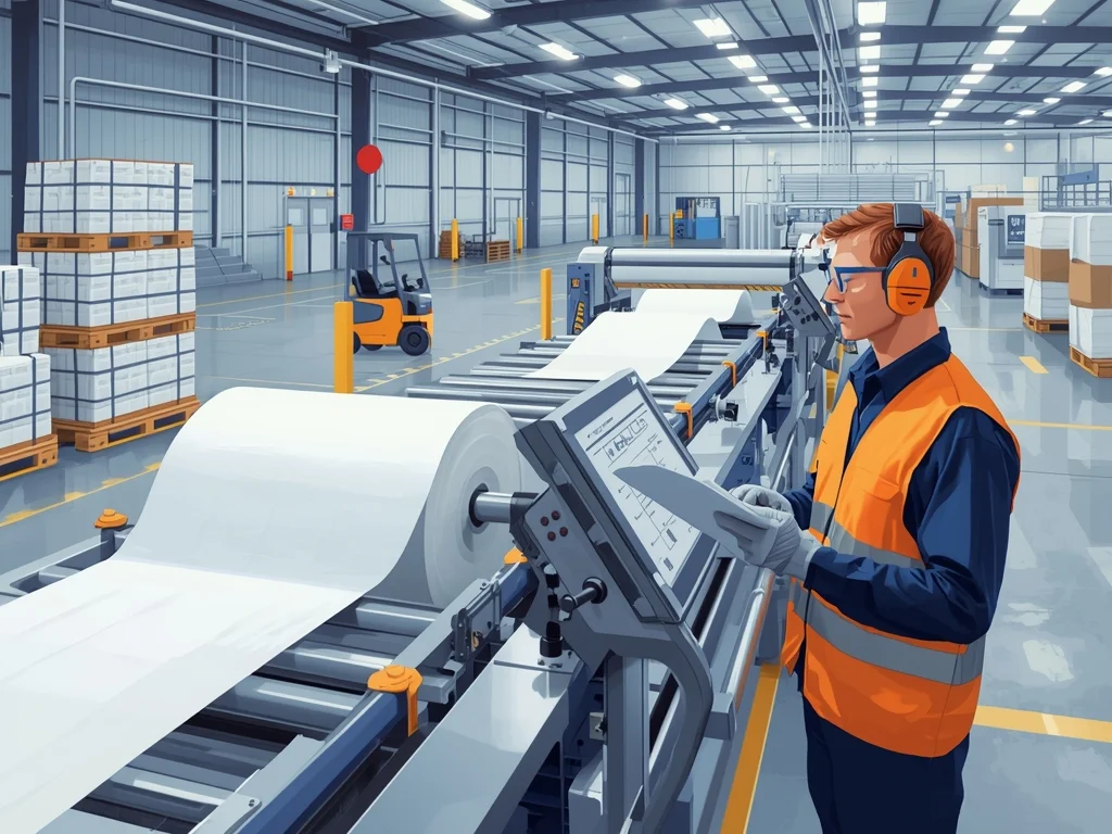 Operator maszyn do produkcji papierowych artykułów toaletowych