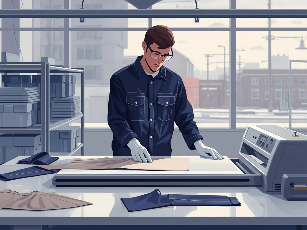 Obrazek poglądowy: Operator urządzeń do klejenia elementów odzieży