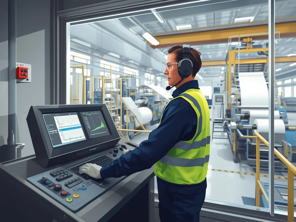 Obrazek poglądowy: Operator maszyny papierniczej