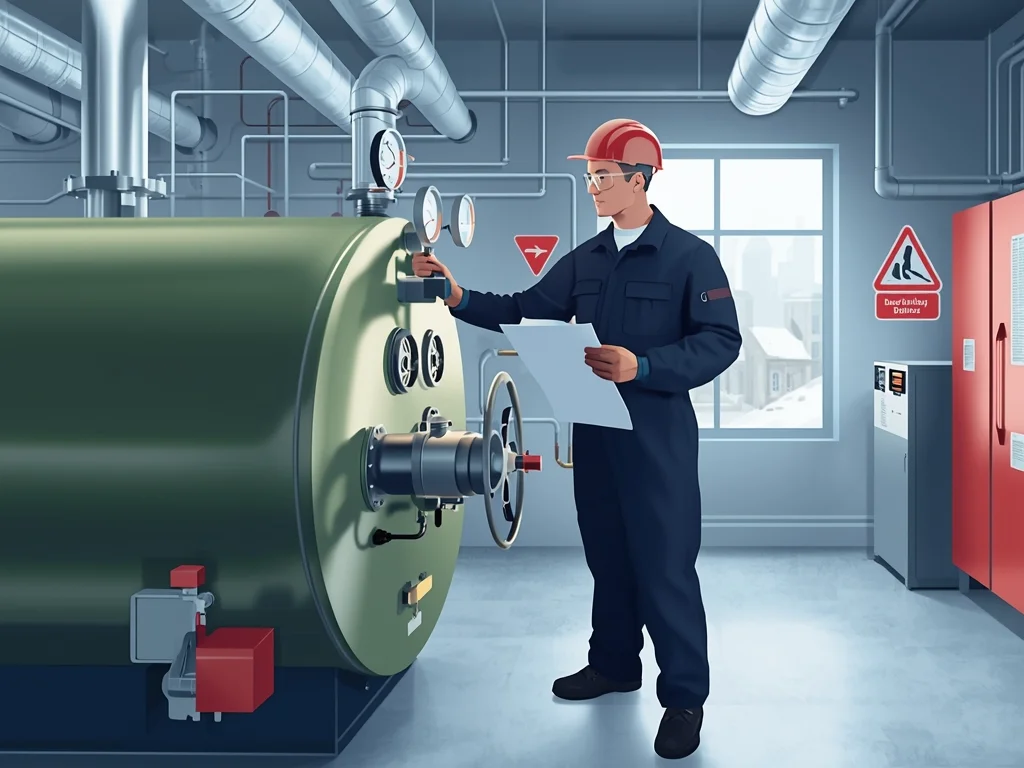 Obrazek poglądowy: Palacz kotłów parowych