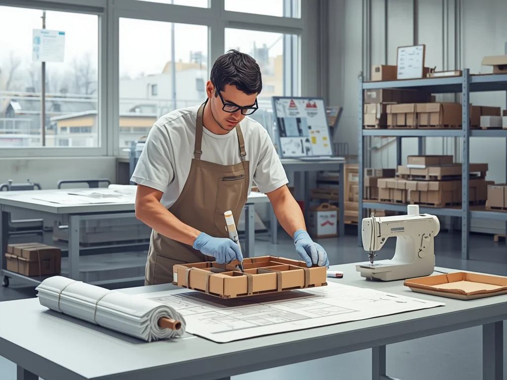 Obrazek poglądowy: Monter wyrobów tekstylnych, z tektury i pokrewnych materiałów