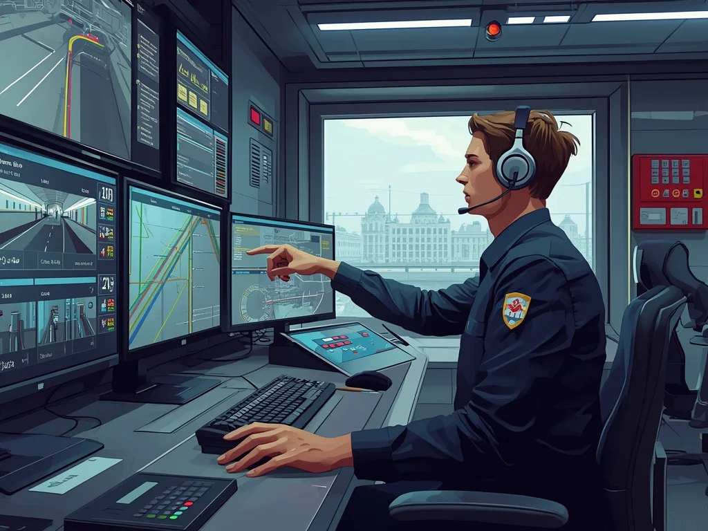 Obrazek poglądowy: Dyspozytor ruchu metra