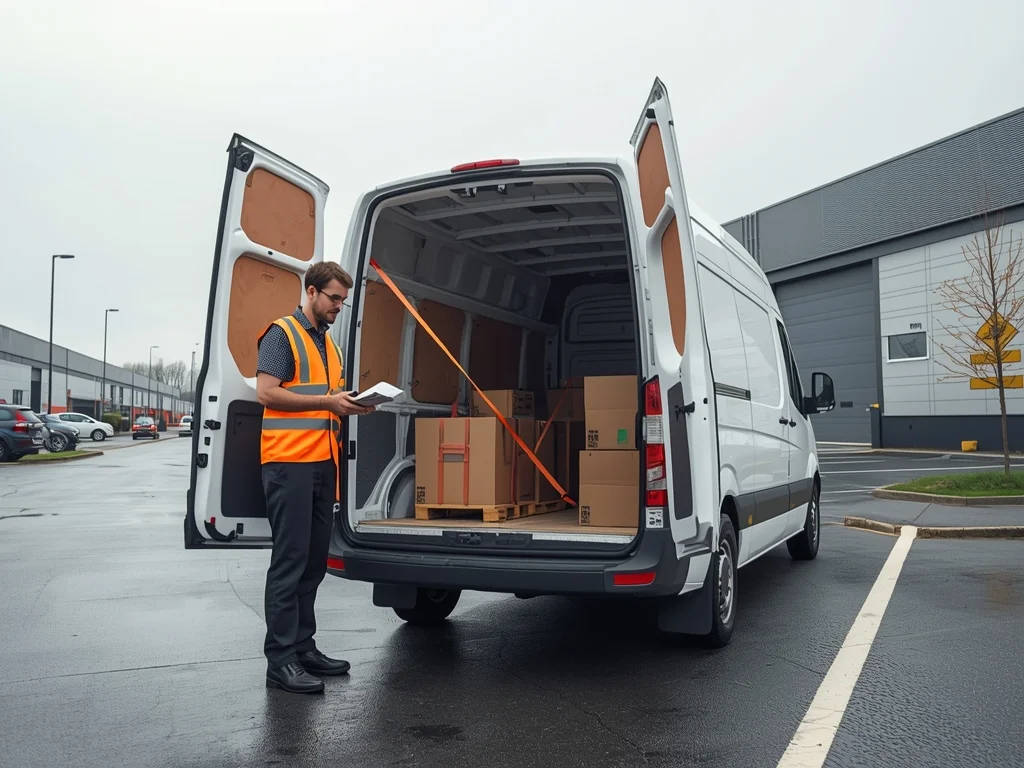 Obrazek poglądowy: Kierowca samochodu dostawczego