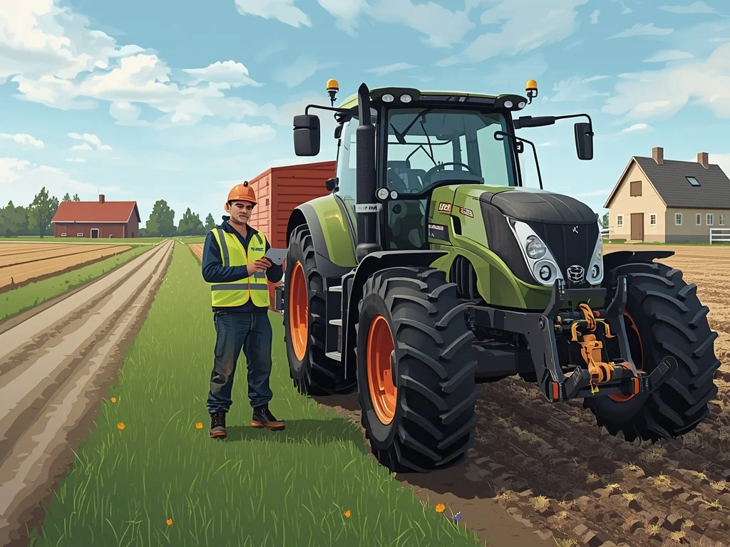 Obrazek poglądowy: Kierowca ciągnika rolniczego