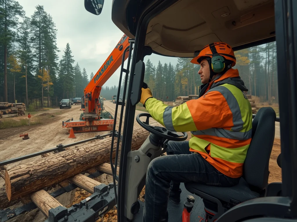Obrazek poglądowy: Operator maszyn leśnych