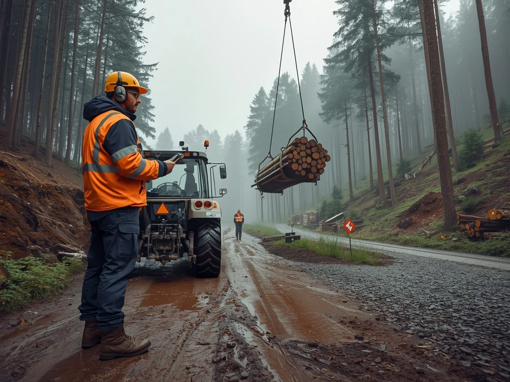 Obrazek poglądowy: Operator zrywkowych kolejek linowych