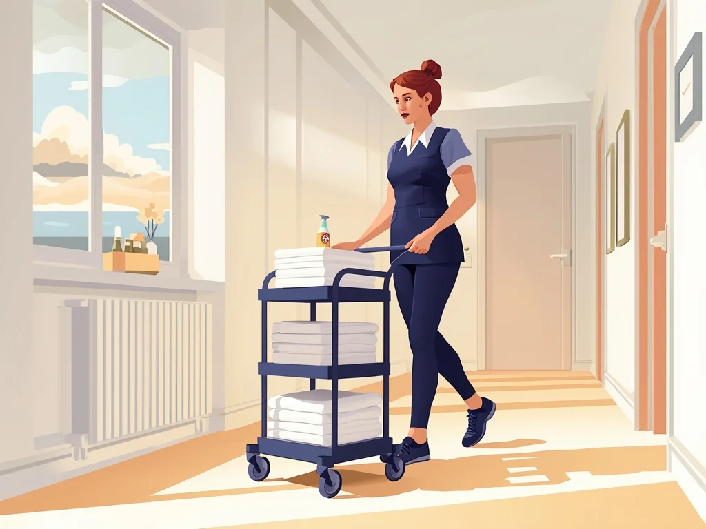 Obrazek poglądowy: Pracownik pomocniczy obsługi hotelowej