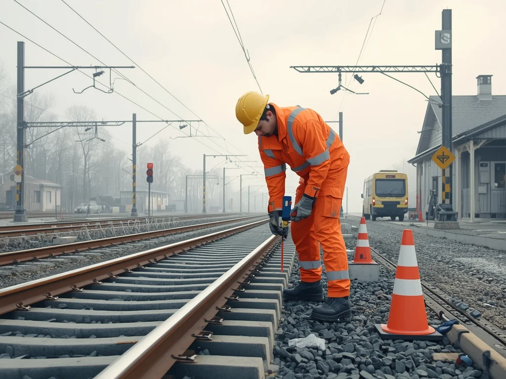 Pomocniczy robotnik torowy
