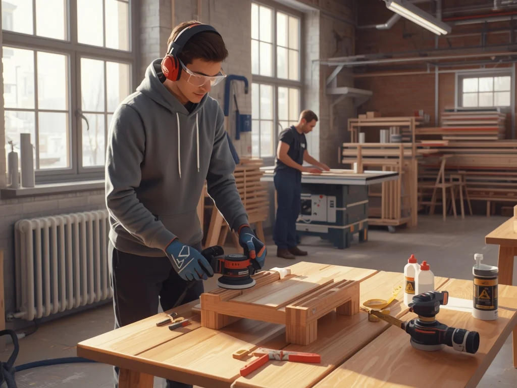 Obrazek poglądowy: Pracownik pomocniczy stolarza