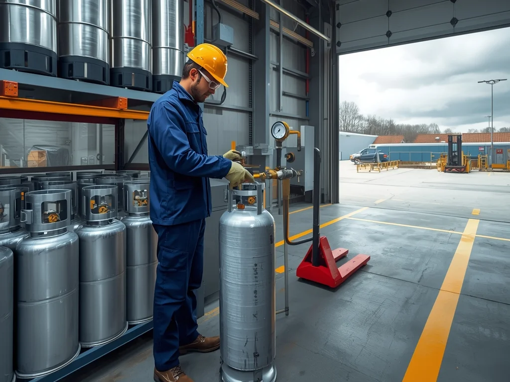 Obrazek poglądowy: Napełniający zbiorniki przenośne