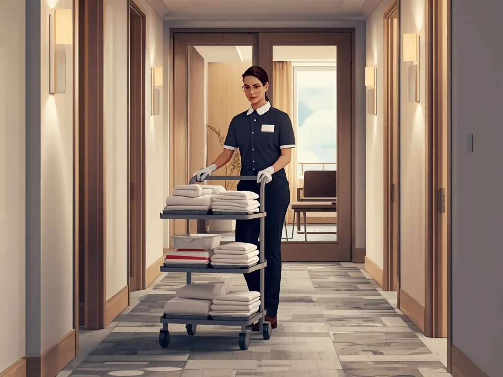 Obrazek poglądowy: Pracownik obsługi hotelowej