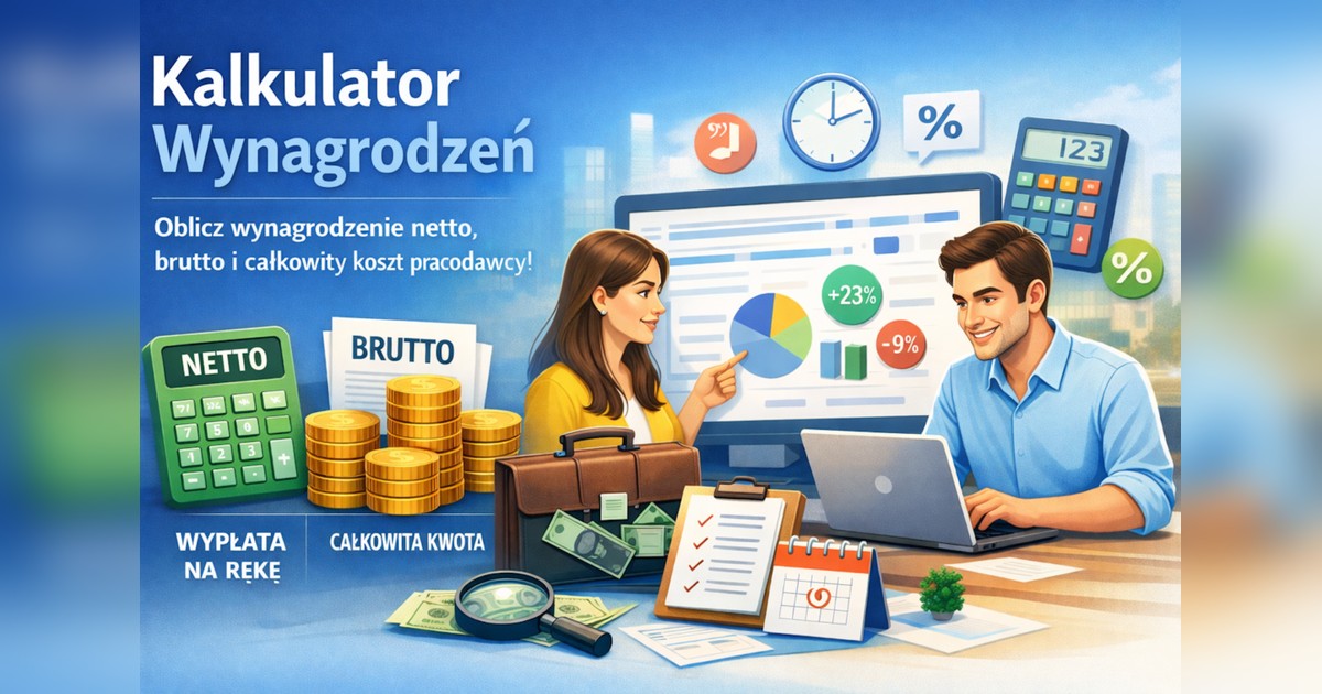 Kalkulator wynagrodzeń 2026 - brutto netto